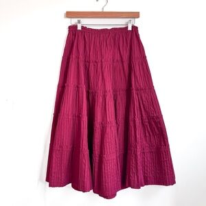 Vintage Tachi Castillo Deadstock Pleated Tucked Skirt Mexico Size Medium NEW NWT